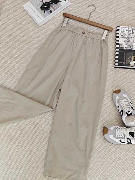 【四色可选】耐尔 松紧腰休闲阔腿女裤 商品图14