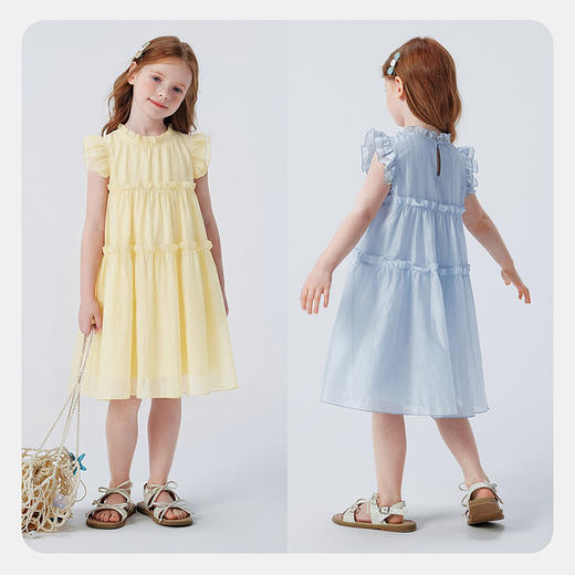 迷你巴拉巴拉女童裙子儿童亲肤舒适柔软甜美浪漫透气连衣裙2026夏 商品图3