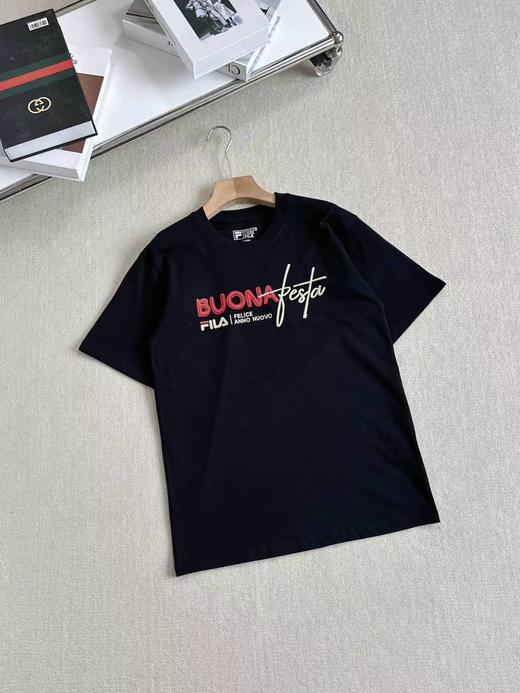 F032723春季新款简约百搭情侣款印花休闲圆领半袖T恤 商品图3