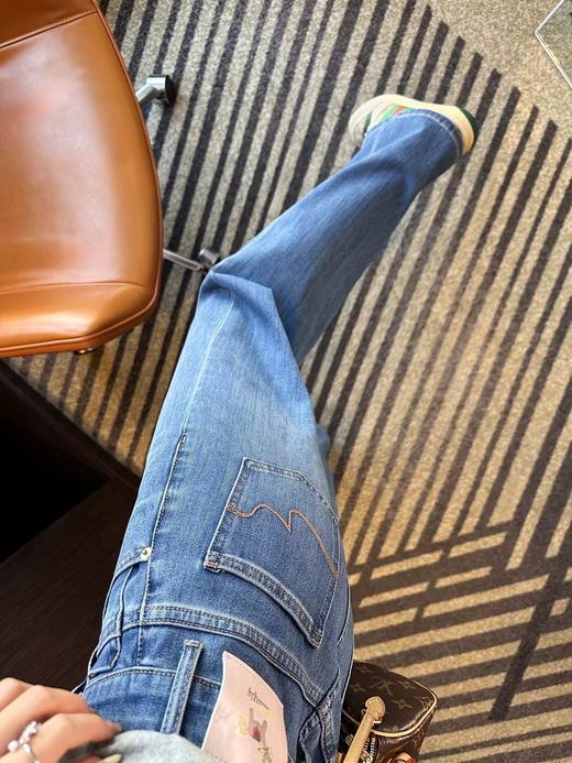 F0327117弹力窄版直筒牛仔裤女2026新款春季宽松阔腿裤 商品图12