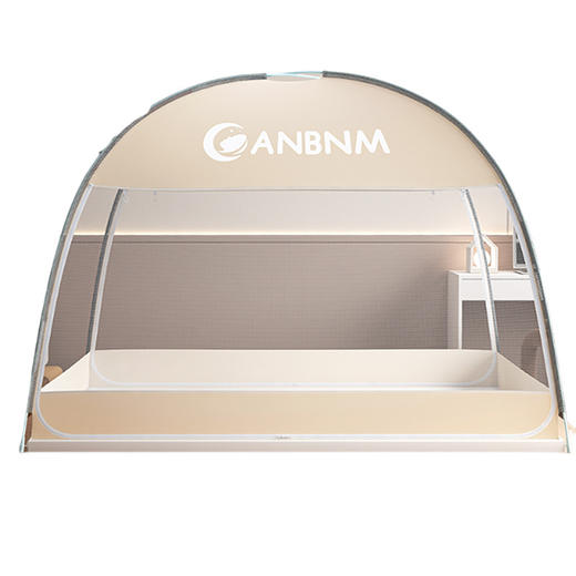 【免安装❗️一丢即开】夏季蒙古包蚊帐家用新款卧室免安装儿童防摔尘可折叠纹帐双门。rh 商品图4