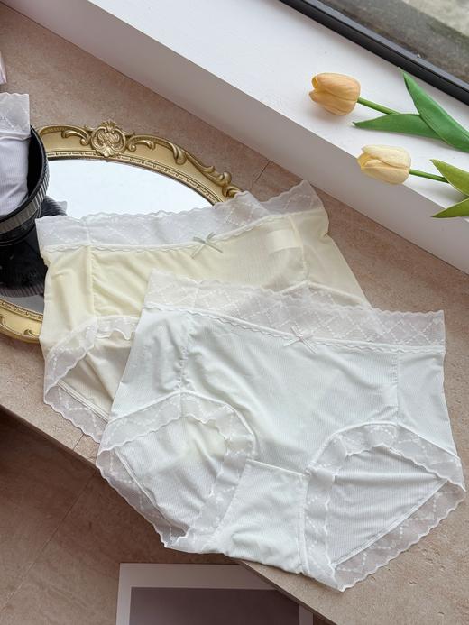 芬腾10A级抑菌内裤裸感亲肤无束缚桑蚕丝蕾丝花边底裤 商品图1