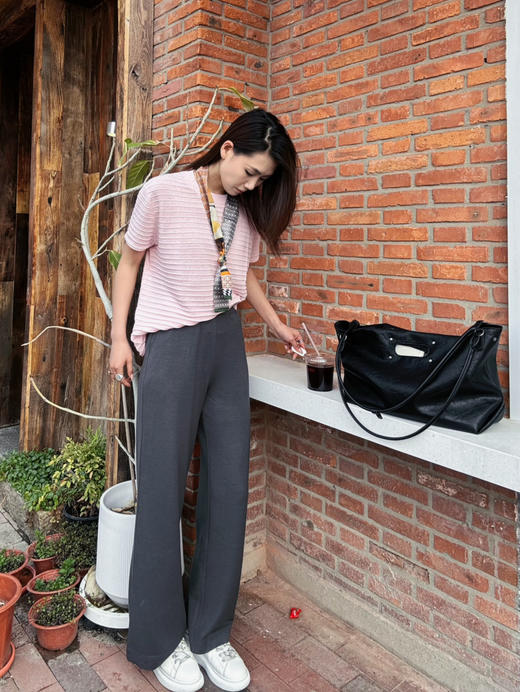 【自由自在】噢蜜ooomeooo肌理宽松套头衫 商品图5