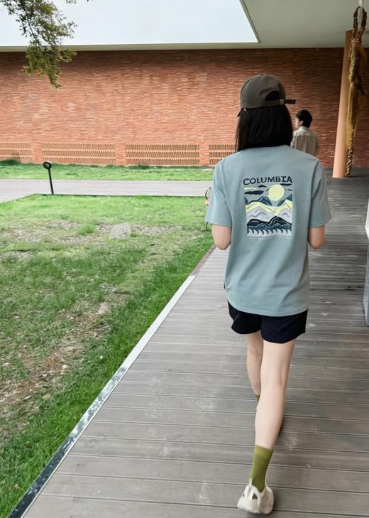 Co1umbi@ 26新款山海印花纯棉圆领短袖T恤 TX615 商品图1