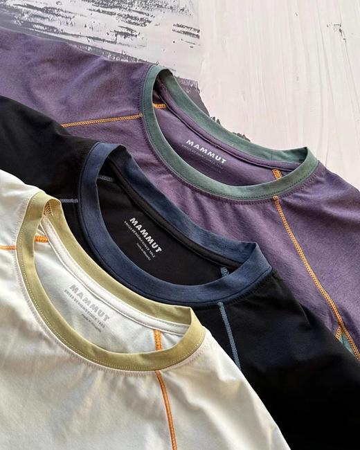 F032774男女同款轻量裸感明线撞色户外速干透气短袖T恤 商品图8