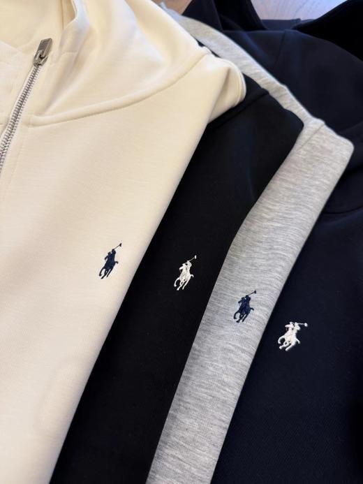 F0327114小马刺绣标莱赛尔混纺连帽拉链短款外套 商品图2