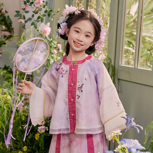 笛莎/Deesha 【观山见】2026年春季新款女童连衣裙普通外套 商品图0