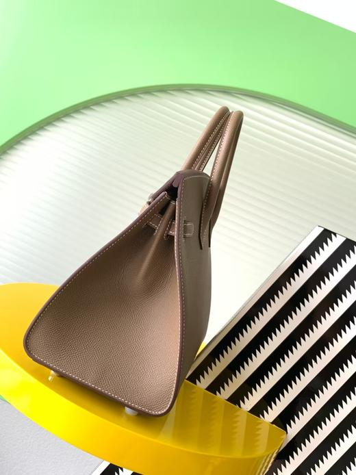 【纯手缝定制不退换】爱马仕 Birkin 25大象灰 银扣 Ep皮（MM） 商品图1