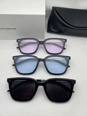 GM 徽标logo设计 板材镜架 方形 太阳眼镜 男女同款情侣款