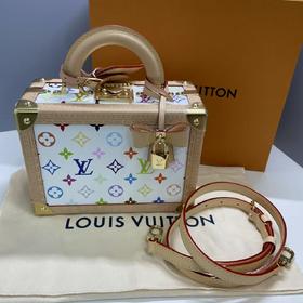 联名Petite Valise 可拆卸肩带帆布斜挎手提包ba