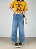 F0327111春夏新款轻复古九分牛仔阔腿直筒牛仔裤 商品缩略图2