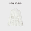 ROMI STUDIO“优雅老钱”100%匹马棉双排扣收腰白风衣RWDSWG2338 商品缩略图1