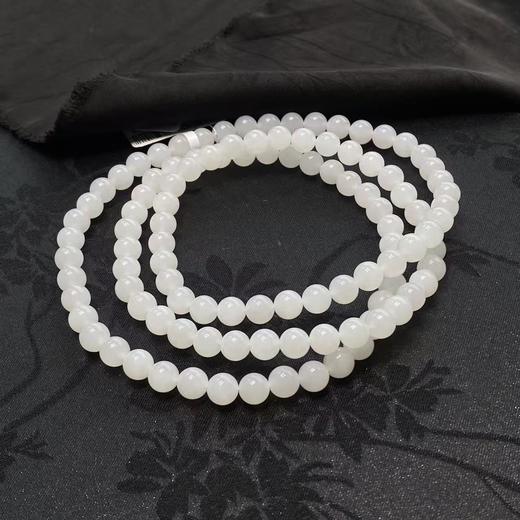 【快抱】【于田产和田玉95料7mm圆珠项链】出证书，发货1~5天，48小时鉴赏期 商品图2