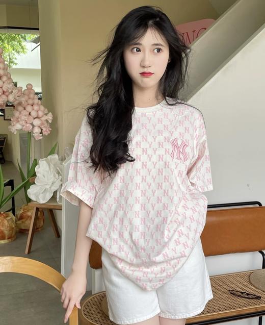 MLB钻石满印刺绣标圆领情侣短袖 MLB1191 商品图2