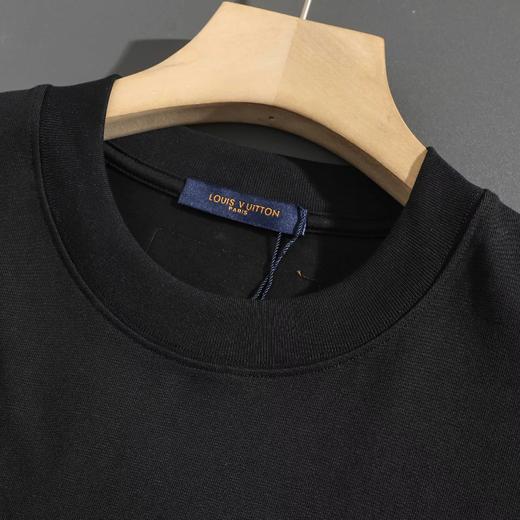 F032710早春新款纯棉双纱水洗情侣款绣花字母标识短袖T恤 商品图9