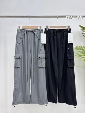 F0327106春夏新款女士速干工装裤高腰阔腿版型防晒速干裤