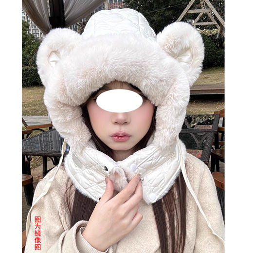 裁缝学苑AS655加绒加厚雷锋帽子纸样女装保暖防寒骑行包头帽样板 商品图1