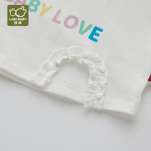 拉比童衣夏拉比熊圆领上衣米白女j6LZBC100421 商品图4