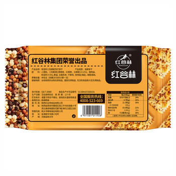 红谷林奇亚籽三色藜麦苏打饼干208g*2袋 高膳食纤维0蔗糖代餐粗粮早餐 /休闲食品 /饼干 /苏打饼干 商品图2