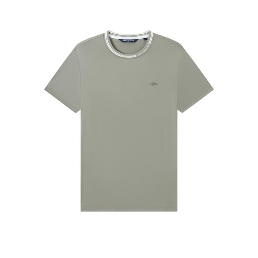 【高弹】德鲨灰色短袖圆领T恤男2026夏季新款休闲百搭上衣打底衫 商品图3