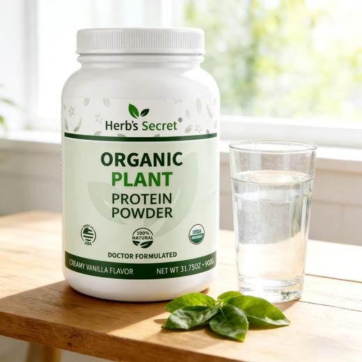 Herb’s Secret 有機植物蛋白质粉 蛋白粉 营养粉900g 香草味 商品图9