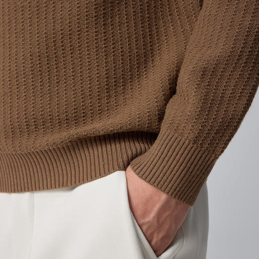 墨麦客男装新款自发热保暖加厚半高领毛衣男士中领针织衫 商品图4