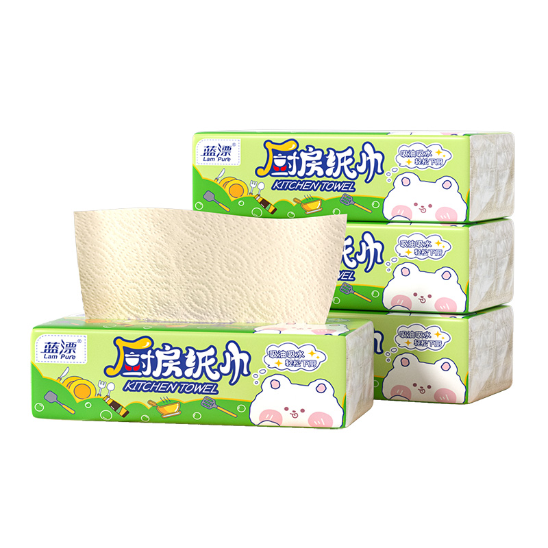 蓝漂 厨房本色抽纸1包装（萌宠系列） 6922454355229