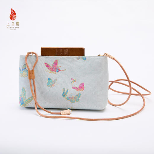 SAINTJOY/上久楷 宋锦斜背包 晴春蝶戏 XB3B095211002 商品图1