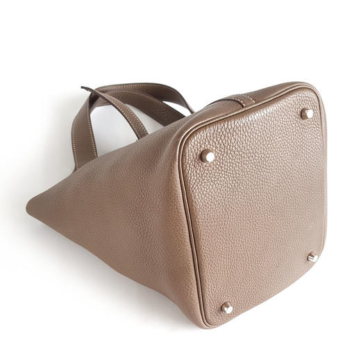 【95新】HERMES爱马仕Picotin大象灰银扣Picotin菜篮子22手提包女士260326NJS06 商品图6