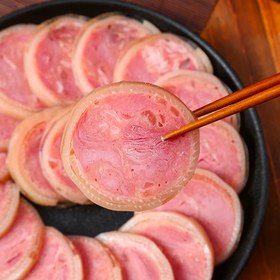 青岛水晶卷肘猪皮与老火腿的组合