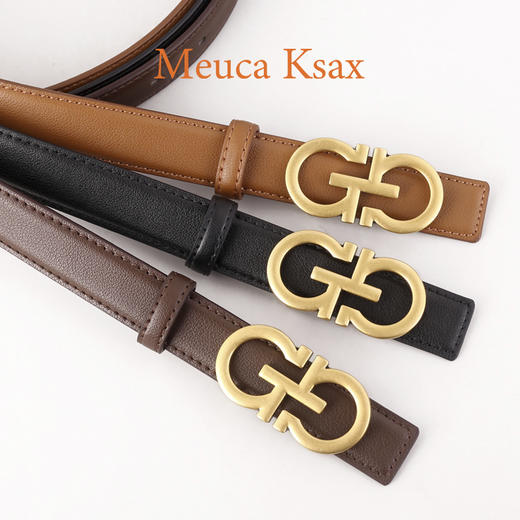 热卖中！！英国 MEUCA KSAX高定皮腰带 男女款都有 商品图4