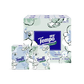 Tempo得宝 茉莉花味手帕纸4层7张12包 6947509910109-1