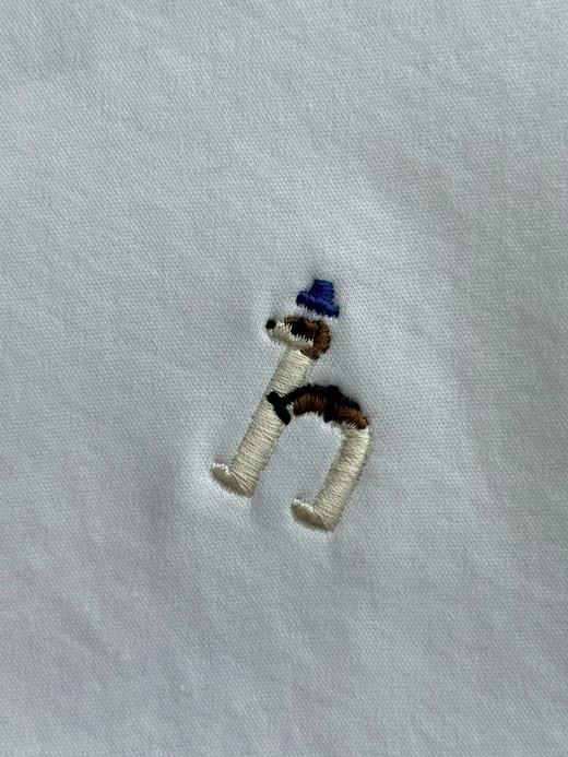 F032706夏季新款男士休闲小LOGO纯棉基础白色短袖T恤衫 商品图10