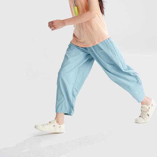 fx-【咕噜日记】亲子款百搭纯色轻薄廓形气球裤PXK2552   110-170cm 商品图3