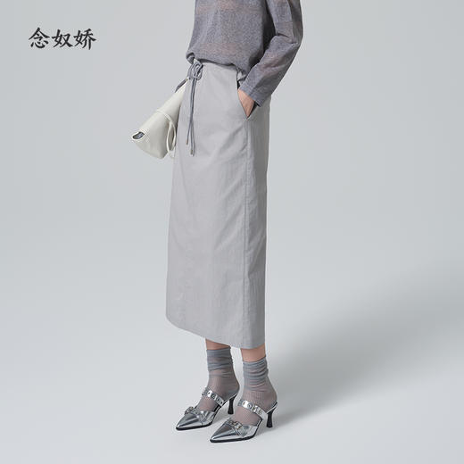 【商场同款】CNS6436 “ 工装风休闲半裙  ” 雅致灰色好穿减龄好搭配 商品图1