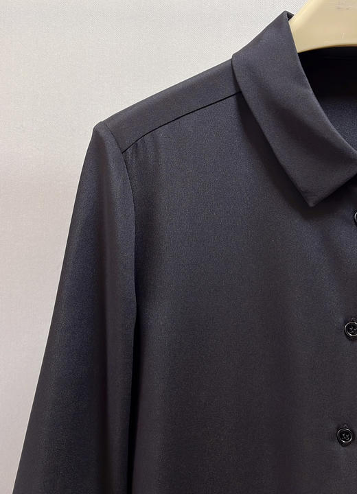 327-2 绝杀亏清 小禾七分袖 真丝弹力重绉 翻领衬衫 通勤一级棒👍 商品图10