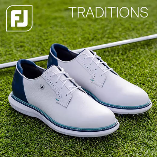FootJoy高尔夫球鞋男士Traditions经典时尚FJ轻量golf休闲运动鞋 商品图0