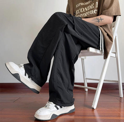 冰丝美式速干裤冰感工装裤直筒显瘦吸汗防水男裤休闲 商品图11