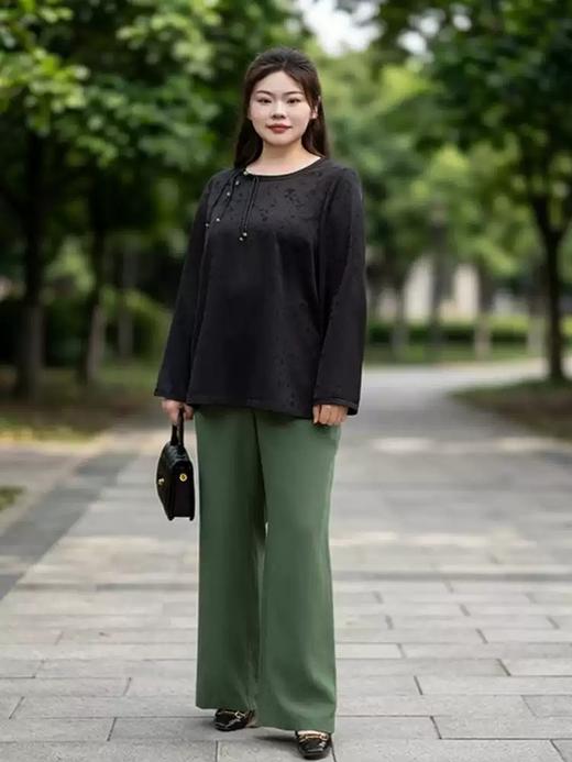 【群内福利】【天丝亚麻裤】很好遮住腿部肉肉，线条顺直流畅不肥大天丝亚麻在上身时能感受到有量感的垂坠体感清爽舒畅，轻盈吸汗而不粘身 商品图3