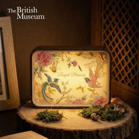 大英博物馆 东方梦境系列 凤栖春晓木雕灯摆件