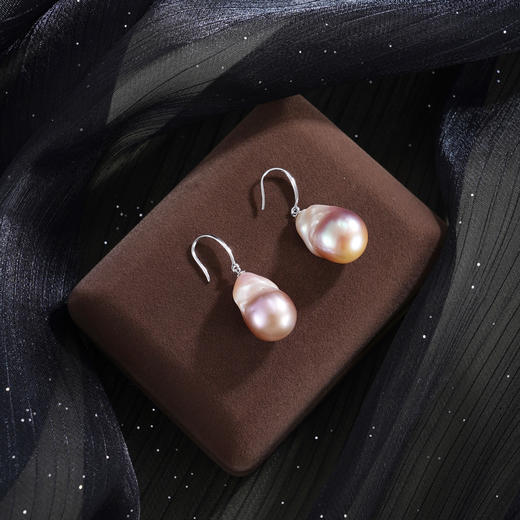 子佩集【华年潮韵‌】银S925珍珠惜王妃耳环【ZZEH003】巴洛克2602 商品图1