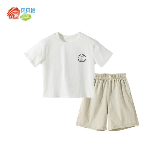 贝贝怡童装儿童套装2件2026夏季新款短袖短裤中大男童休闲t恤夏装ZB2FT010 商品图7