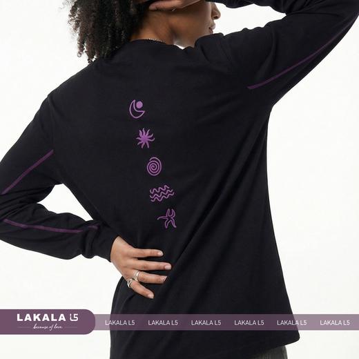 棉麻撞色线运动T恤 商品图1