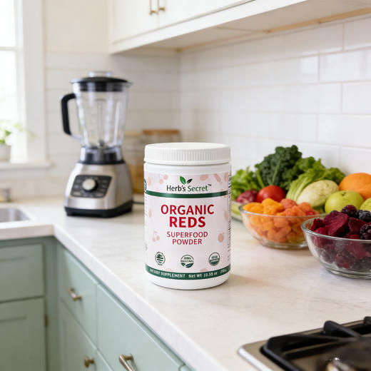 【瑕疵清仓 结块款】Herb’s Secret  SuperFood有機蔬果粉红粉 300g 买一送二❗️ 商品图5