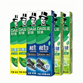 好来 牙膏套装90g*6支(薄荷+龙井+超白) DR-90-06TS