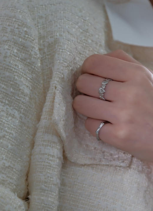 327-9 圆正小众 刻骨铭心 爱心戒指 商品图4