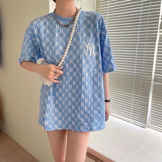 MLB钻石满印刺绣标圆领情侣短袖 MLB1191 商品图9