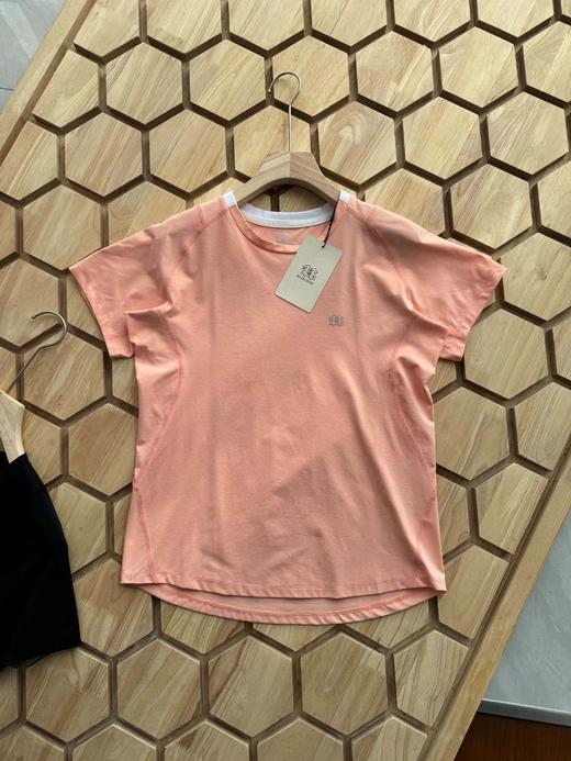 F032764女款休闲百搭无缝一体织圆领日常上衣针织短袖T恤 商品图6