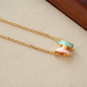 HD2爱马仕 Hermes Mini Pop H Rocabar 拼色迷你珐琅项链