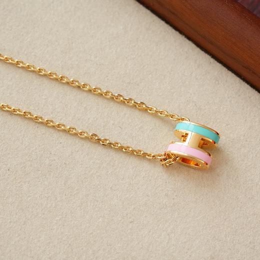 HD2爱马仕 Hermes Mini Pop H Rocabar 拼色迷你珐琅项链 商品图0